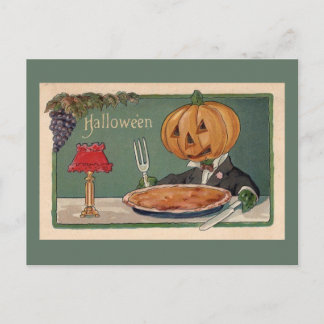 Postal Halloween Vintage Funny Jol Man Ilustracion