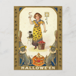 Postal Halloween Vintage Snys Priestess