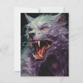 Postal Halloween Werewolf