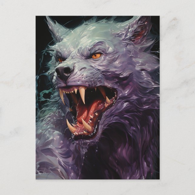 Postal Halloween Werewolf (Anverso)