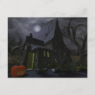 Postal Halloween Witch House