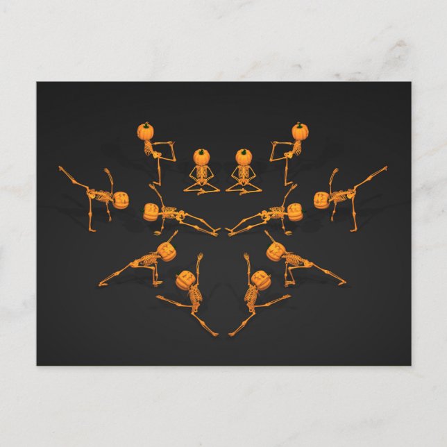 Postal Halloween Yoga Class (Anverso)