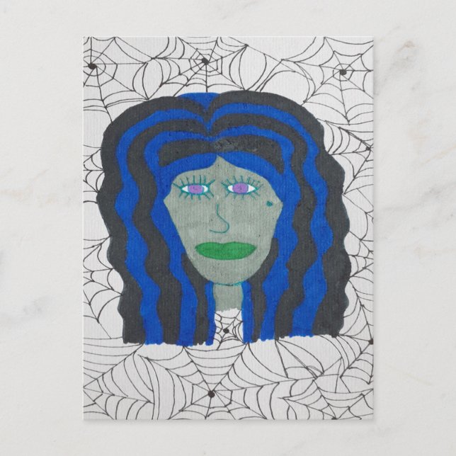 Postal Halloween Zombie Woman (Anverso)