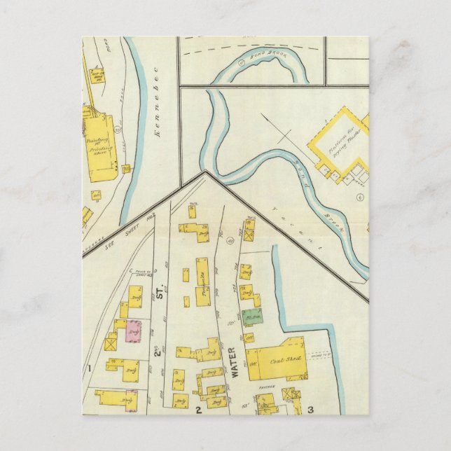 Postal Hallowell, Kennebec County y Maine 3 (Anverso)