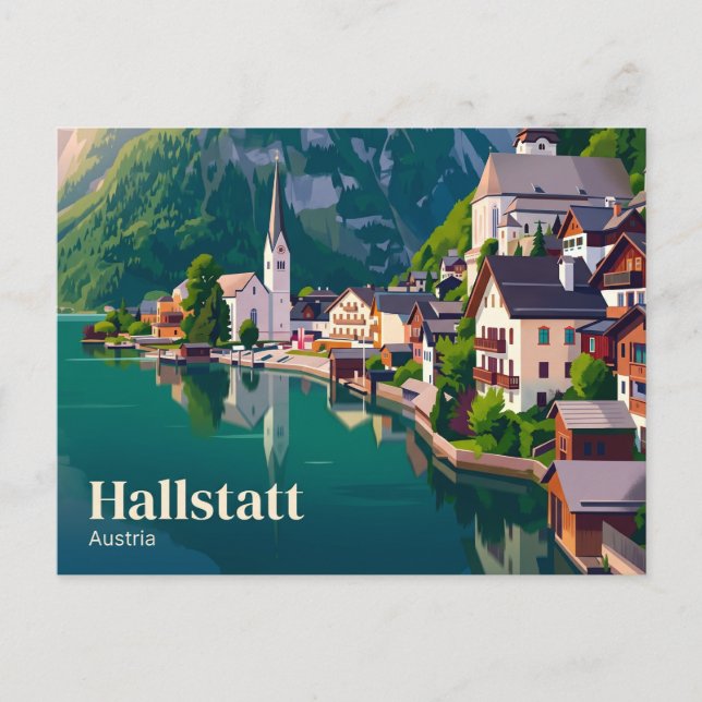 Postal Hallstatt Austria (Anverso)