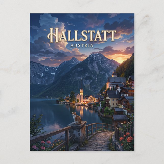 Postal Hallstatt Austria (Anverso)