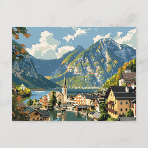 Postal Hallstatt, Austria Viajes Antiguos