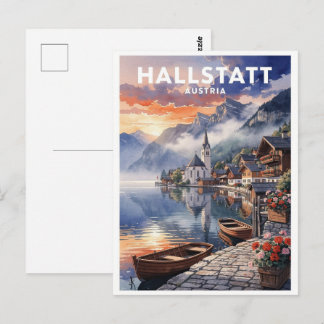 Postal Hallstatt Austria Viajes Antiguos
