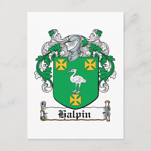 Postal Halpin Family Crest (Anverso)