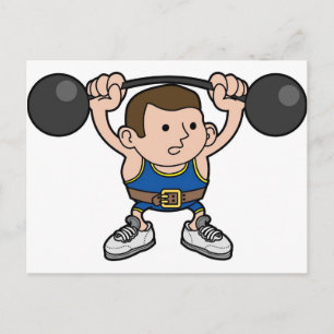 Postal Halterófilo masculino