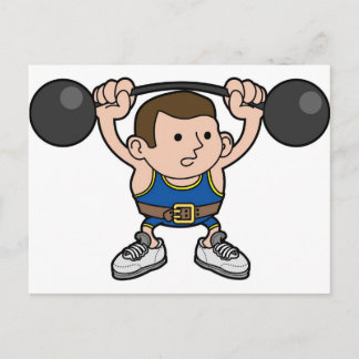 Postal Halterófilo masculino