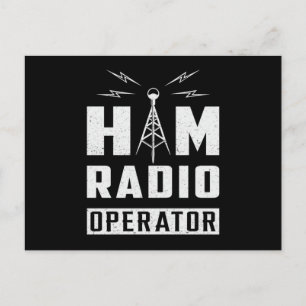Postal HAM Radio Frecuator Antenna Amateur Gift