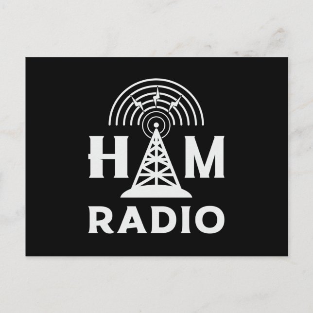 Postal HAM Radio Operator Antenna Code Amateur Gift Idea (Anverso)