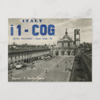 Ham Radio QSL Card Italia Postcard