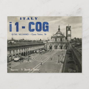 Postal Ham Radio QSL Card Italia Postcard