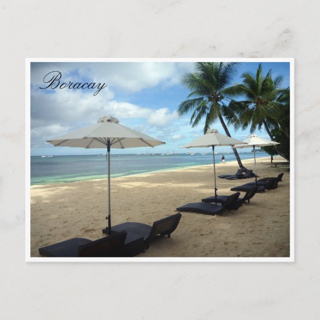 Postal hamacas de Boracay (Anverso)
