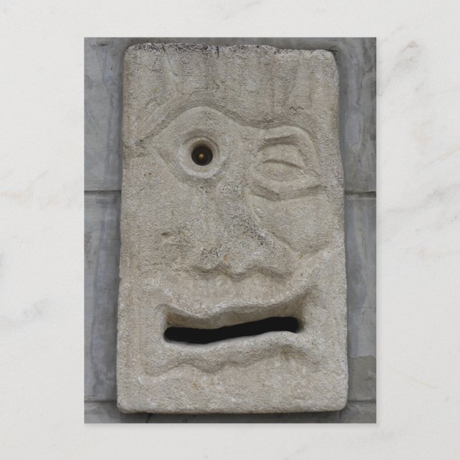 Postal Hambre por el correo (Anverso)