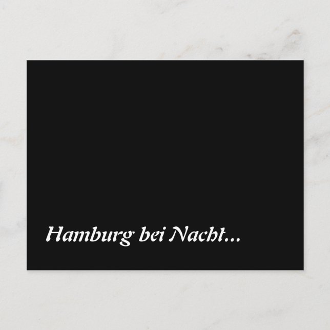 Postal Hamburg bei Nacht (Anverso)