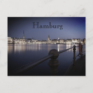 Postal Hamburg Binnenalster Postkarte