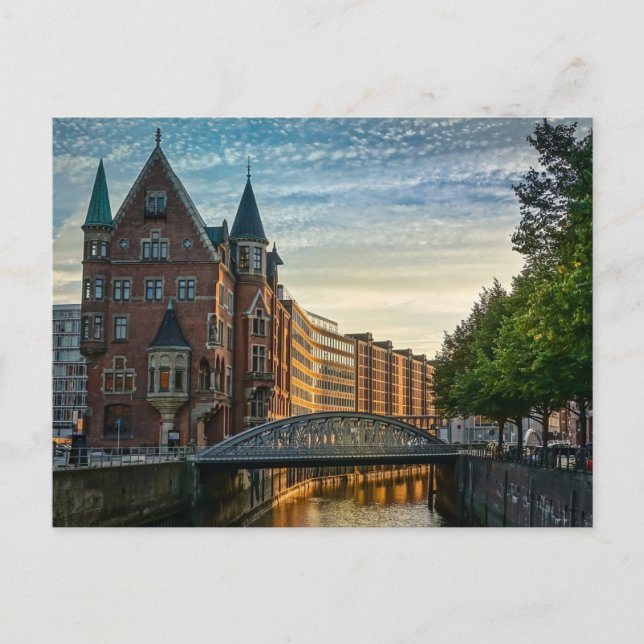 Postal Hamburgo, Alemania City View (Anverso)