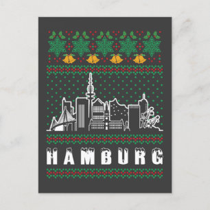 Postal Hamburgo Alemania Navidades feos