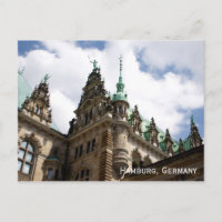 Hamburgo Alemania Rathaus Postcard