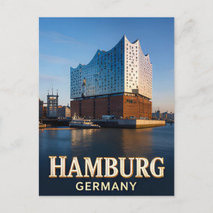Postal ✈️ Hamburgo Alemania Regalo de viaje ⚓