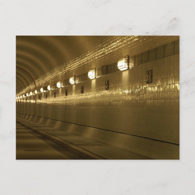 Postal Hamburgo alter Elbtunnel (Anverso)