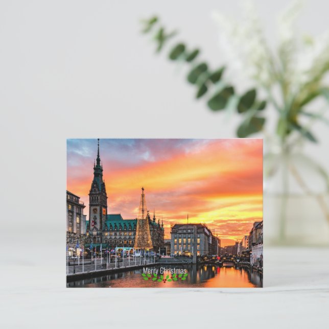 Postal Hamburgo, Navidades de Alemania (Anverso de pie)
