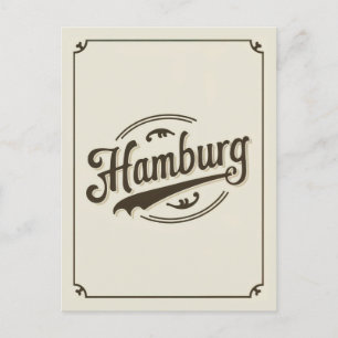 Postal Hamburgo Vintage Alemania