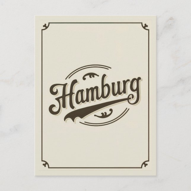Postal Hamburgo Vintage Alemania (Anverso)