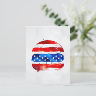 Postal Hamburguesa América (Pintura Blanca No. 2)