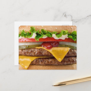 Postal Hamburguesa con queso