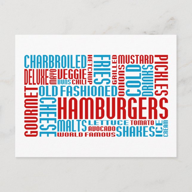 Postal hamburguesas chitChat (Anverso)