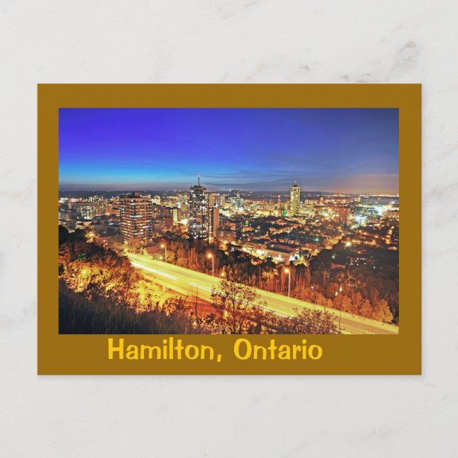 Postal Hamilton, Ontario, Canadá (Anverso)