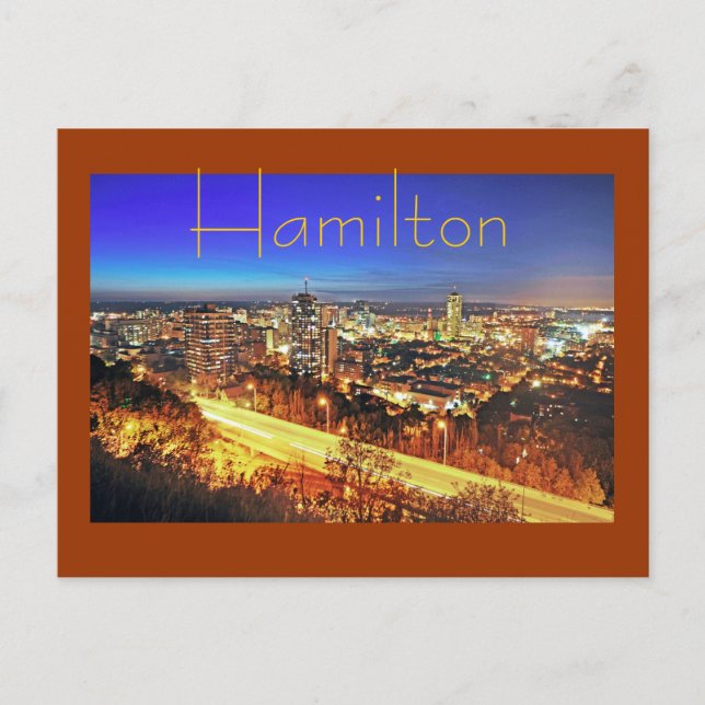 Postal Hamilton, Ontario, Canadá (Anverso)