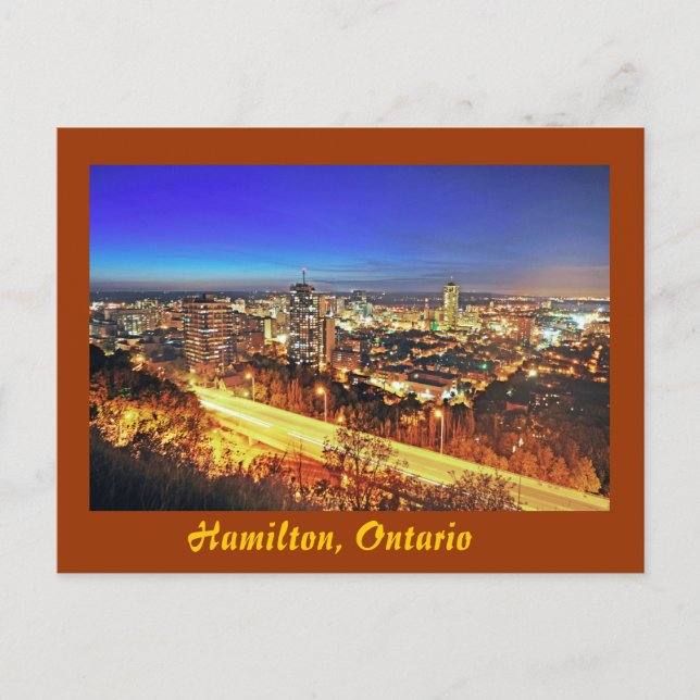 Postal Hamilton, Ontario, Canadá (Anverso)