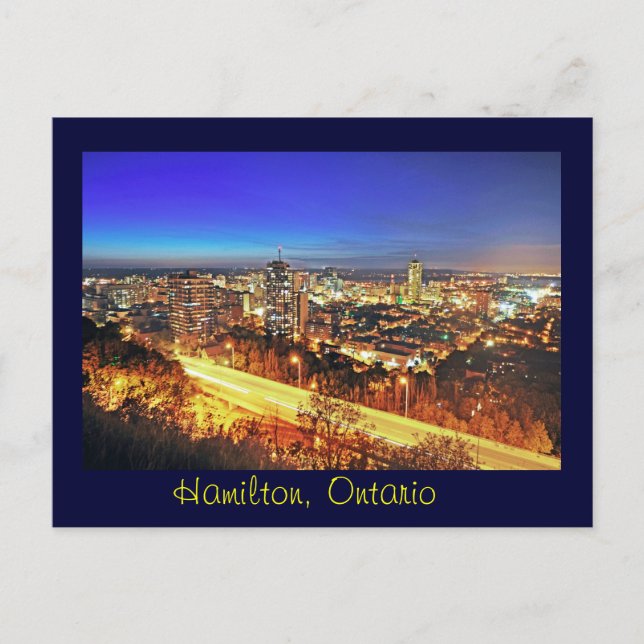 Postal Hamilton, Ontario, Canadá (Anverso)