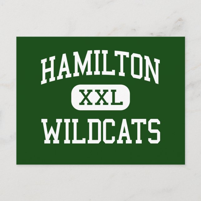 Postal Hamilton - Wildcats - High - Milwaukee Wisconsin (Anverso)