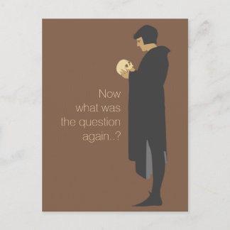 Postal Hamlet sostiene un cráneo de mendigos CC0720