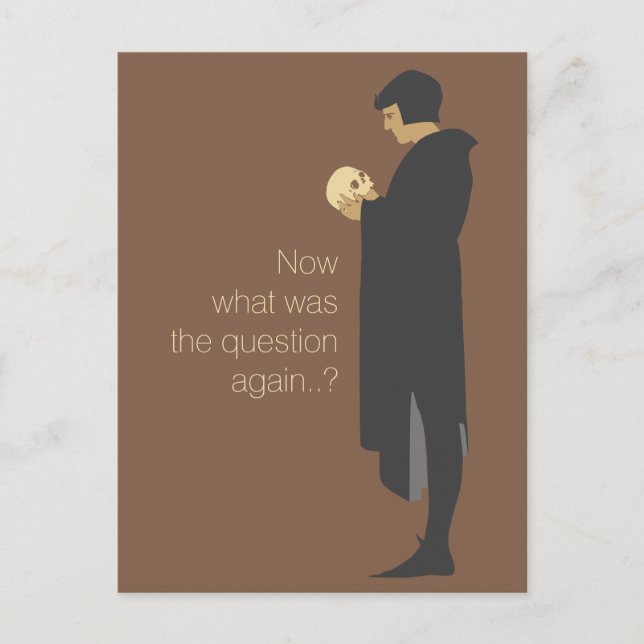 Postal Hamlet sostiene un cráneo de mendigos CC0720 (Anverso)