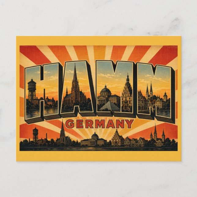 Postal Hamm Alemania Pauluskirche (Anverso)