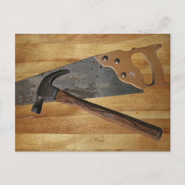 Postal Hammer and Saw, Suelo de madera (Anverso)