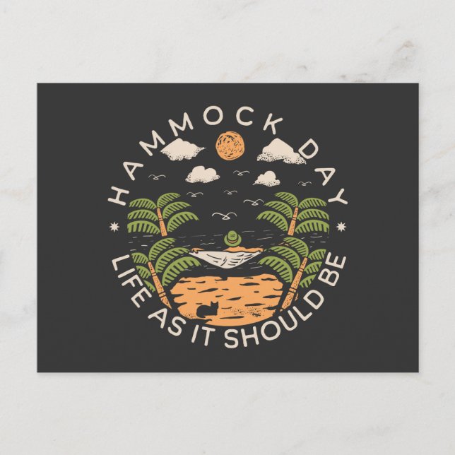 Postal Hammock Day Life as Be (Anverso)