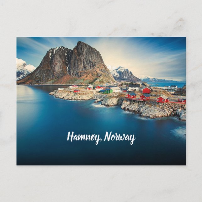 Postal Hamnøy Noruega estilizado (Anverso)