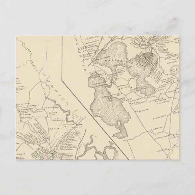 Postal Hampton Falls, Auburn (Anverso)