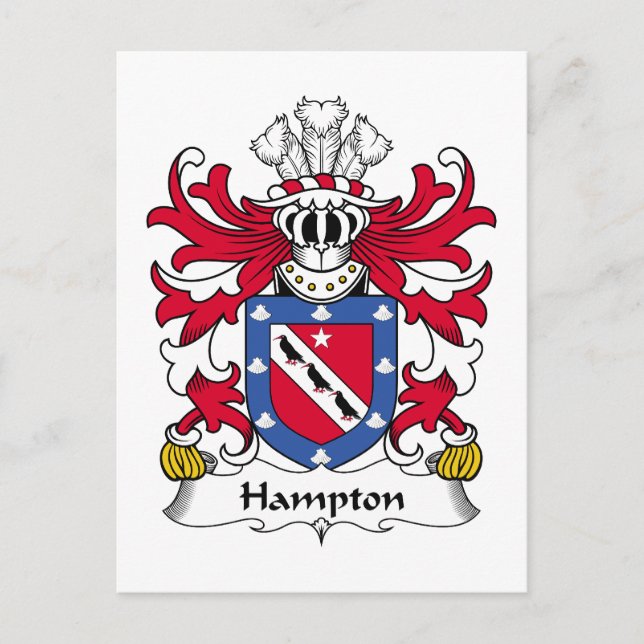 Postal Hampton Family Crest (Anverso)