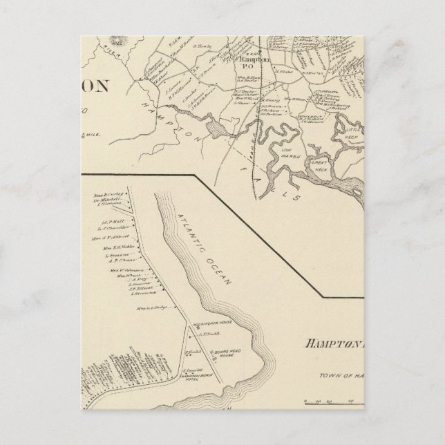 Postal Hampton, Hampton Beach (Anverso)