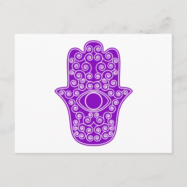 Postal Hamsa-Mano Púrpura de Miriam-Mano de Fátima.png (Anverso)