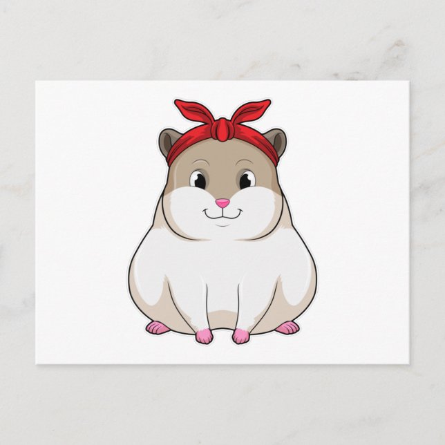 Postal Hamster con Bandana (Anverso)